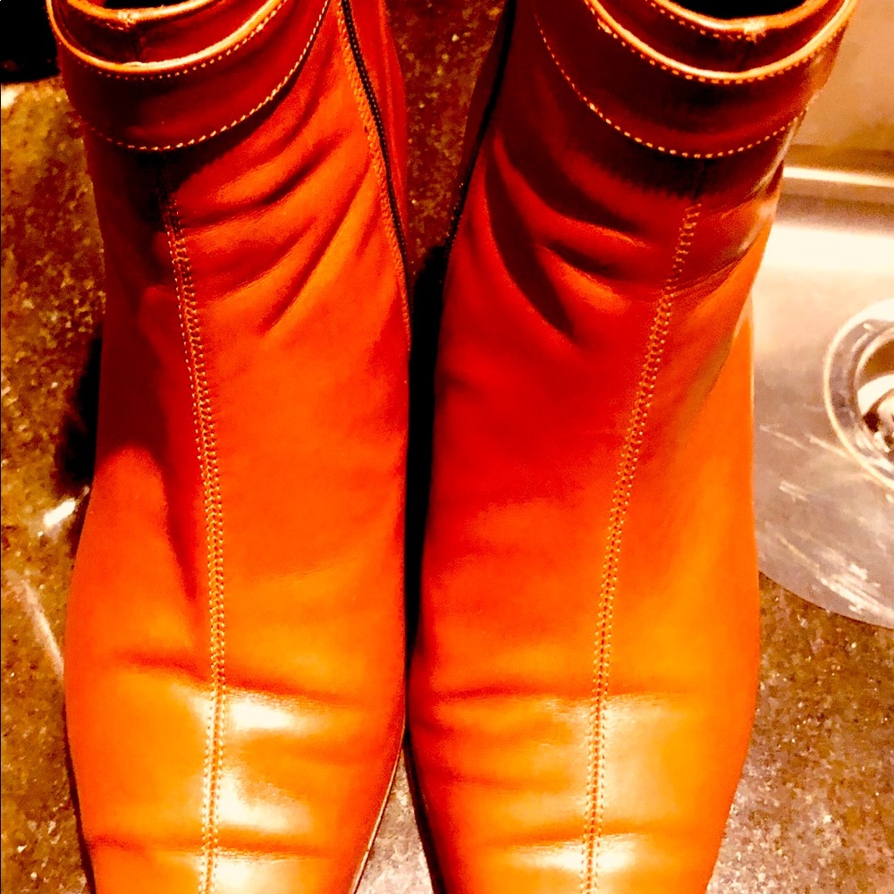 Leather ankle boots
